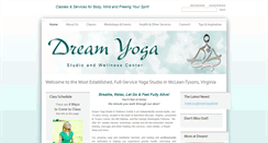 Desktop Screenshot of dreamyogastudio.com